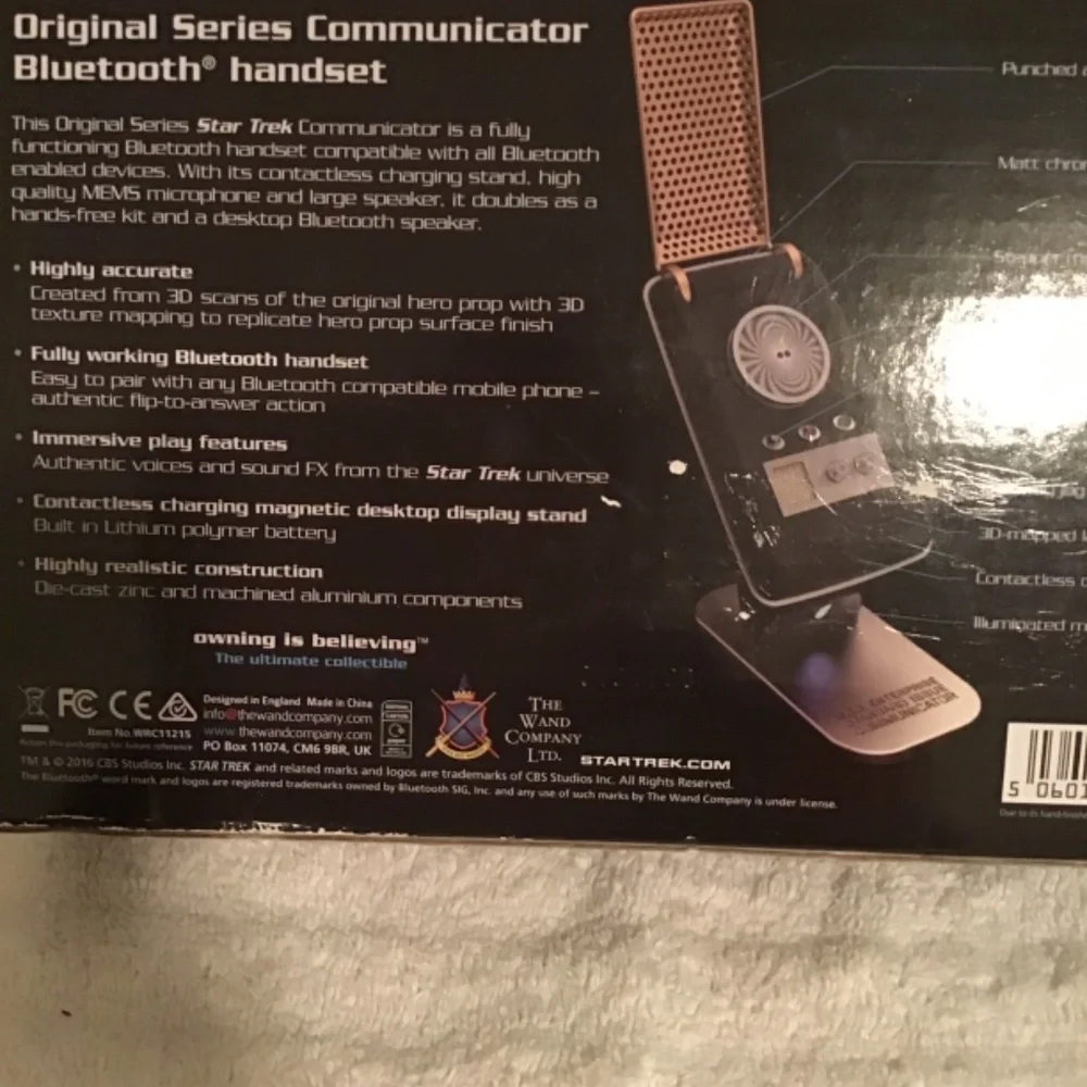🔥Best offers, STAR TREK, Bluetooth Communicator, NIB, see pictures, collectible